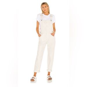 NWT FREE PEOPLE ZIGGY DENIM OVERALLS PARCHMENT